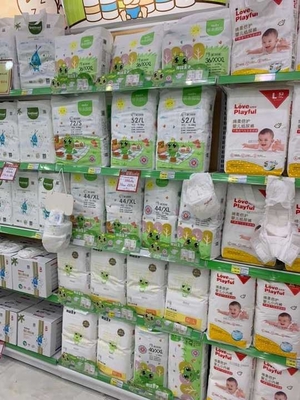 100%の綿の物質的で使い捨て可能な赤ん坊のおむつの柔らかい赤ん坊のズボン