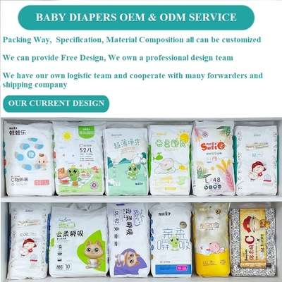 100%の綿の物質的で使い捨て可能な赤ん坊のおむつの柔らかい赤ん坊のズボン