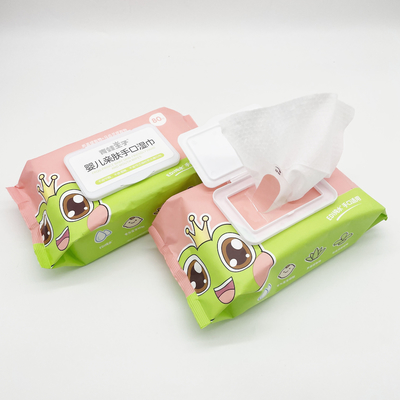 Oemの敏感な赤ん坊水手の口腔清掃のために使い捨て可能なぬれたワイプのティッシュ