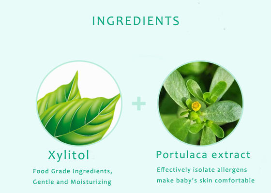 使い捨て可能で自然な有機性敏感な赤ん坊は生物分解性の99.9%純粋な水を拭く
