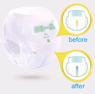 使い捨て可能な赤ん坊はズボン 100% の綿 3D チャネルの反漏出を抜きます