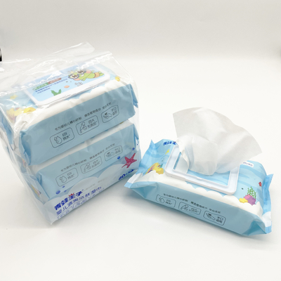 すべての年齢のための 100% 純水 Eco の友好的な生物分解性の有機性使い捨て可能なウェット ワイプ