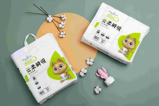 日本使い捨て可能な赤ん坊のおむつの小さいパックのプリマ サイズ 2 の試供品の等級 A