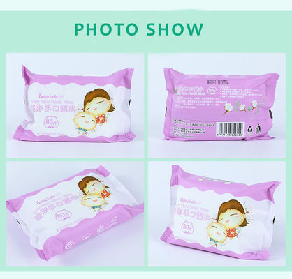 試供品のぬれたワイプの注文の消毒のクリーニングは手および表面を拭く