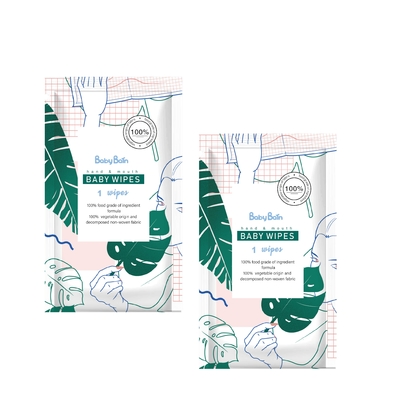 ぬれたティッシュのぬれたワイプをきれいにしているカスタマイズ可能な低刺激性のUnscented Flushableの赤ん坊ボディ