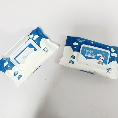 100ct自然な生地の生物分解性の赤ん坊のfreshableぬれたワイプのorganin