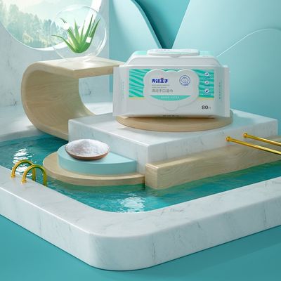 80 PCのUnscented卸し売り良質の水は敏感のための赤ん坊のぬれたワイプを拭く