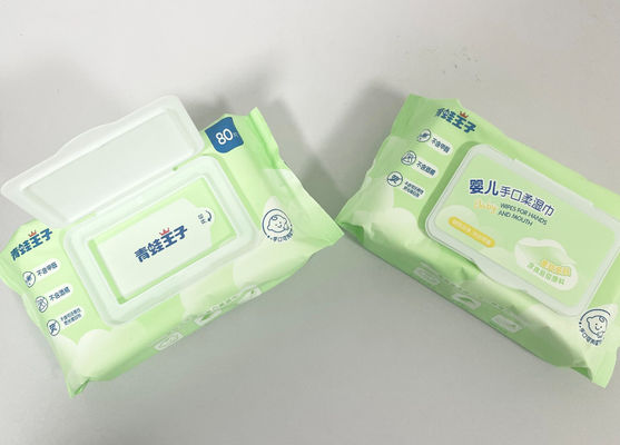 有機性99%水赤ん坊は商標の非編まれた生地の赤ん坊のぬれたワイプを拭く
