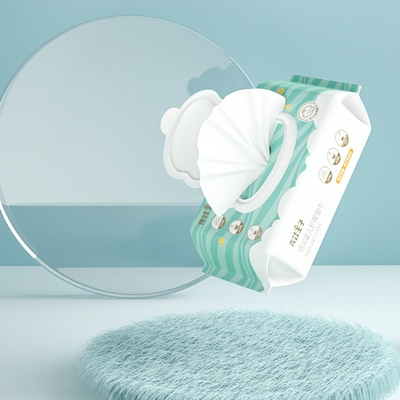 OEM ODMの赤ん坊クリーニングの表面のためのぬれた水美顔術の有機性Compostableワイプ