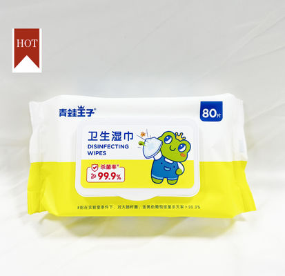 子供の大人のためのSpunlaceの非編まれた生地の使い捨て可能なぬれたワイプ