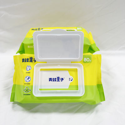 OEMのアルコールなしでぬれたワイプ50pcsを消毒する私用ロゴ手