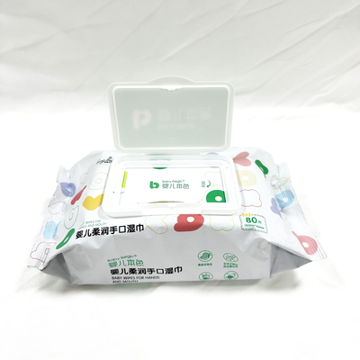 卸売価格のSpunlaceのNonwoven赤ん坊のぬれたワイプ ポリエステル ビスコース材料は生地のぬれたワイプの製造業者を浮彫りにした