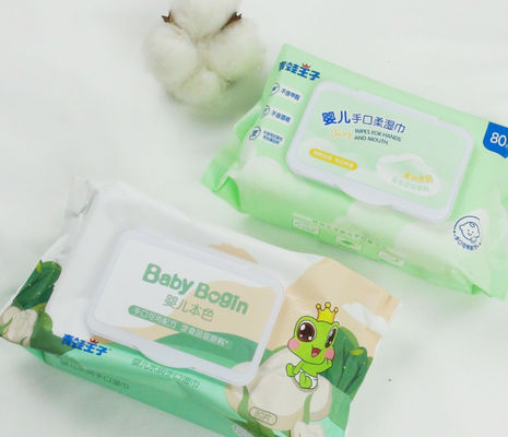 注文の赤ん坊のワイプの試供品水は有機性赤ん坊のぬれたワイプを拭く
