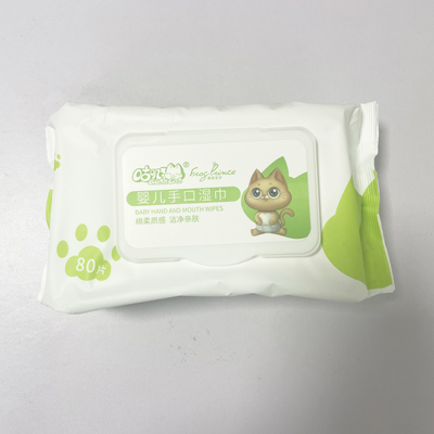 試供品の良質の綿の柔らかい赤ん坊は新生の赤ん坊のための健康で使い捨て可能なTiusseを拭く