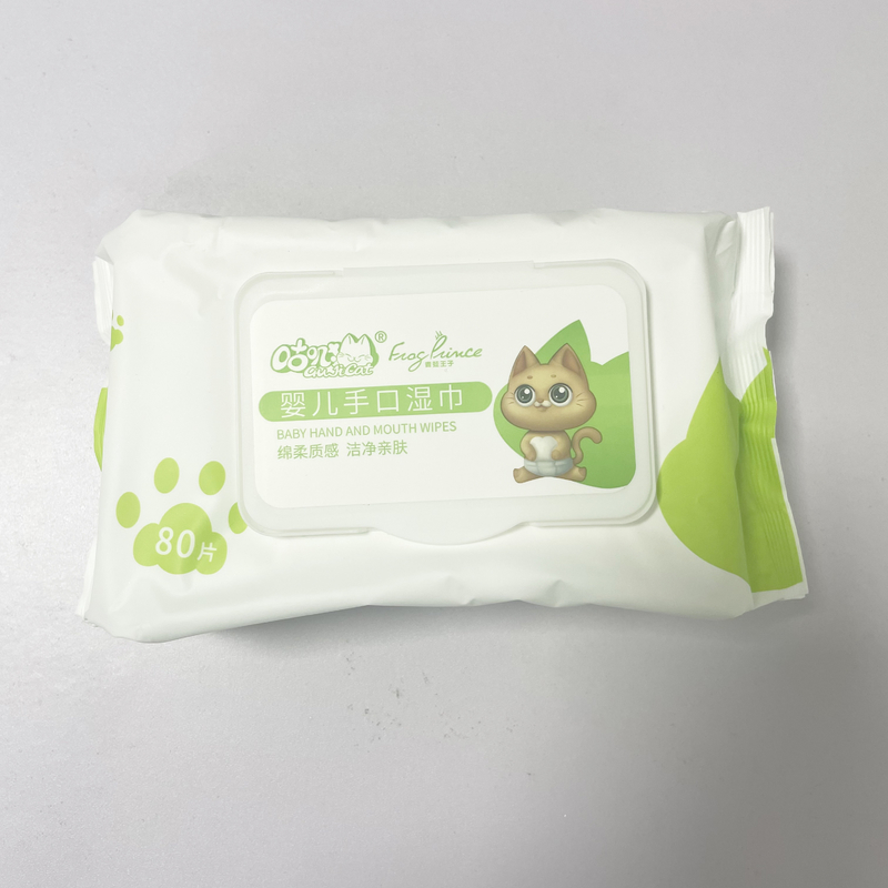試供品の良質の綿の柔らかい赤ん坊は新生の赤ん坊のための健康で使い捨て可能なTiusseを拭く