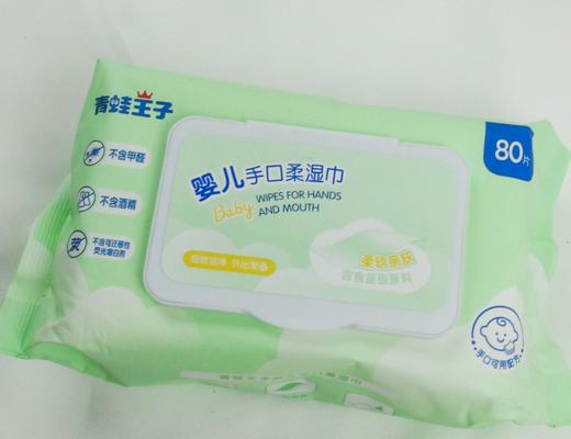 注文の赤ん坊のワイプの試供品水は有機性赤ん坊のぬれたワイプを拭く
